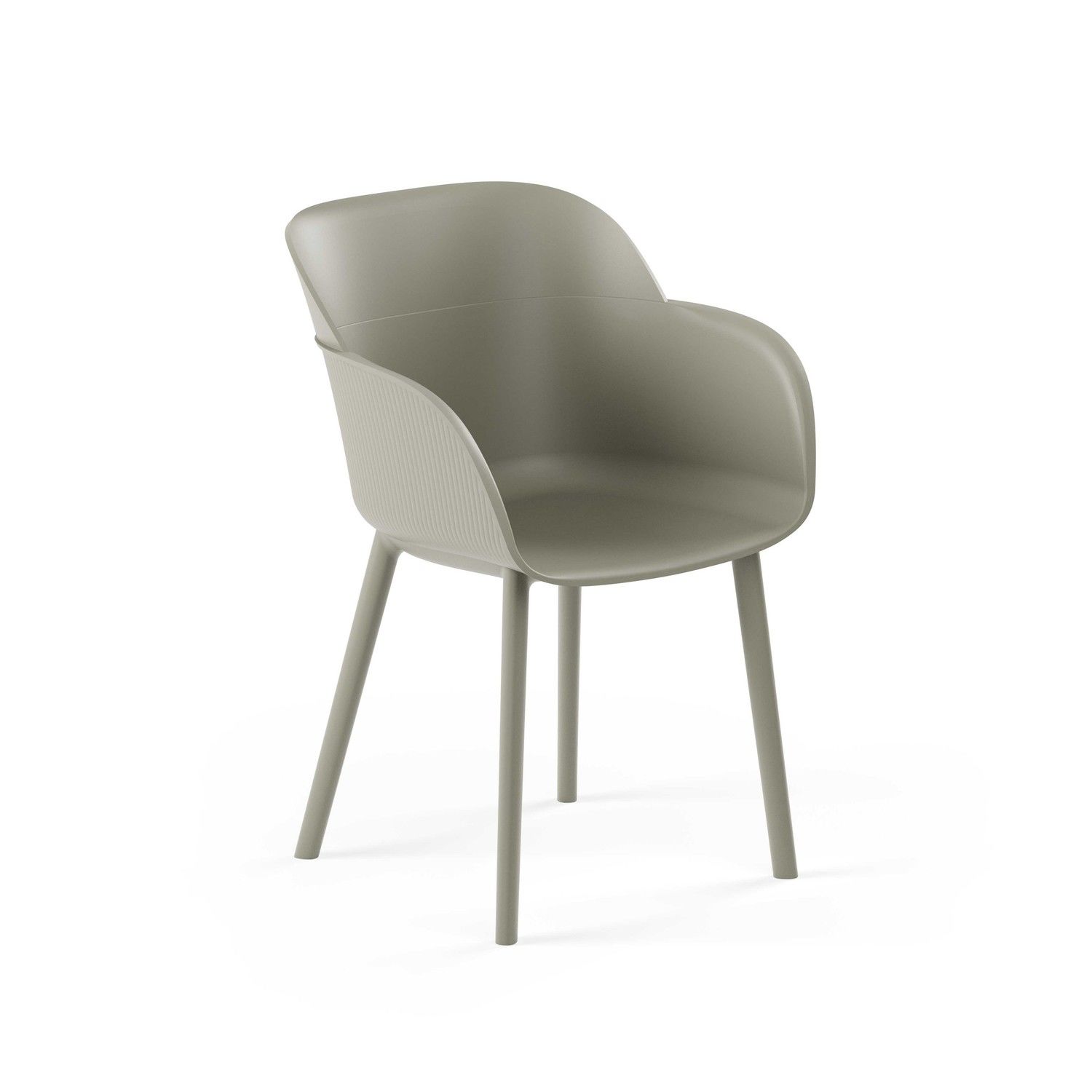 Çimento Grisi Çok Amaçlı Dış Mekan Bahçe Sandalyesi İç ve Dış Mekanlarda Şıklık ve Dayanıklılık