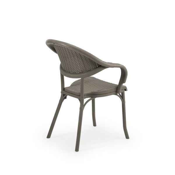 Vizon 4 Kişilik Yuvarlak Bahçe Masa Sandalye Takımı 110 cm