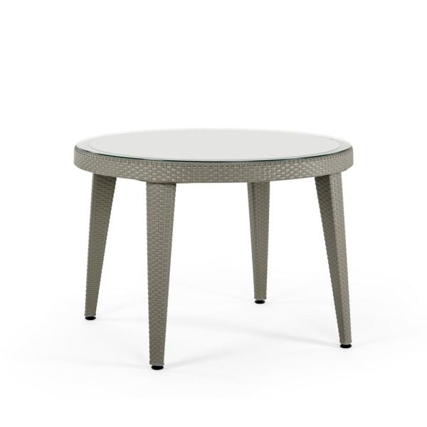 Vizon 4 Kişilik Yuvarlak Bahçe Masa Sandalye Takımı 110 cm