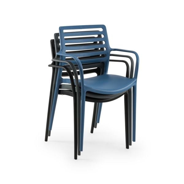 Bella mavi kollu bahçe sandalyesi