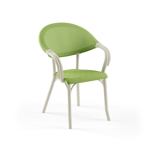 Bej Yeşil 4 Kişilik Katlanır Bahçe Masa Sandalye Seti 80x80