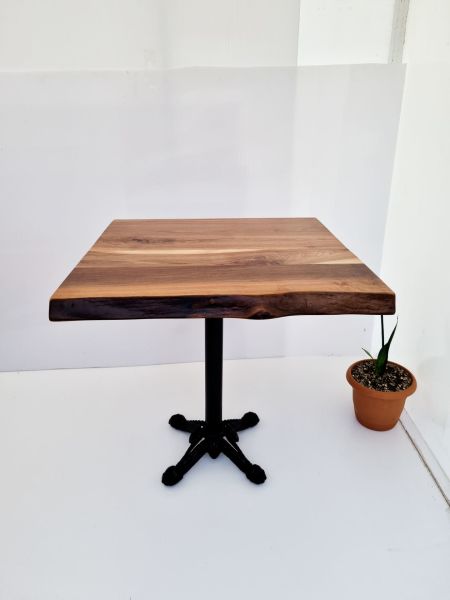 Doğal Ceviz Ağacı Kütük Cafe Masası ölçüleri 60x60.cm