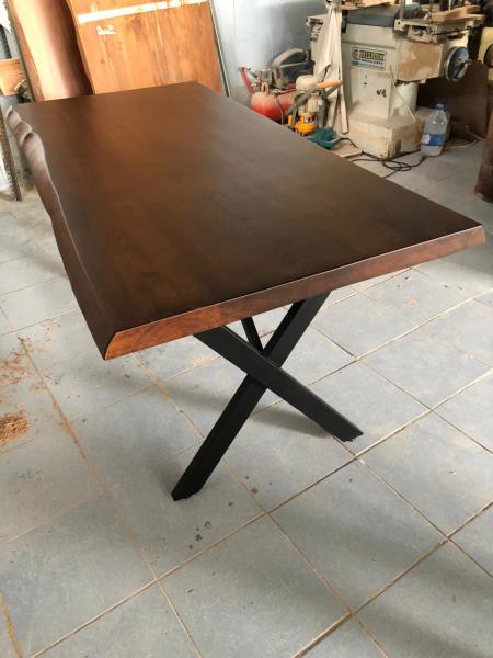 Kütük Ahşap Yemek Masası 80x160