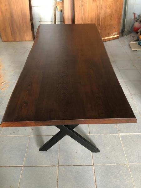 Kütük Ahşap Yemek Masası 80x160