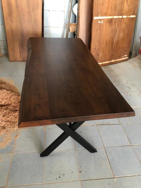 Kütük Ahşap Yemek Masası 80x160