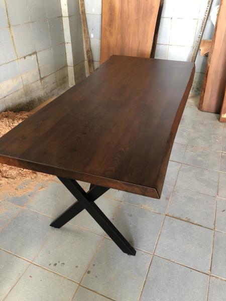 Kütük Ahşap Yemek Masası 80x160