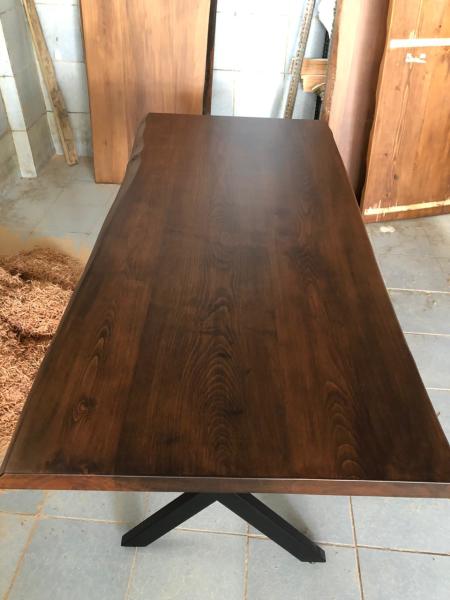 Kütük Ahşap Yemek Masası 80x160
