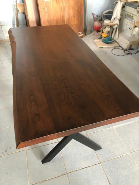 Kütük Ahşap Salon Yemek Masası 80x180