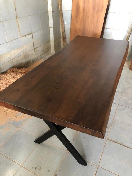 Kütük Ahşap Salon Yemek Masası 80x180