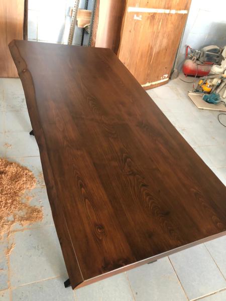 Kütük Ahşap Salon Yemek Masası 80x180