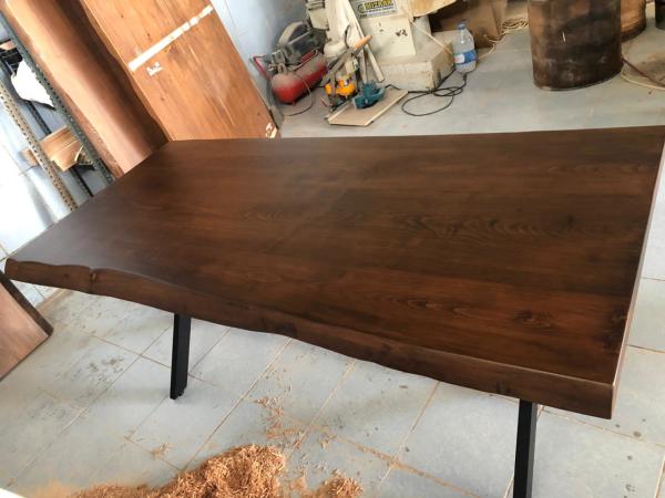 Kütük Ahşap Salon Yemek Masası 80x180
