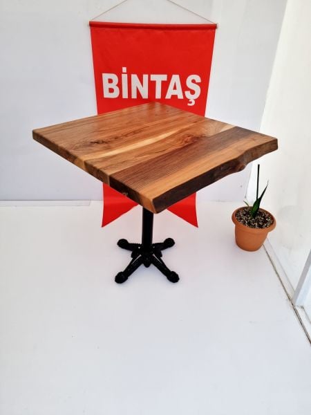 Gerçek Doğal Ceviz Ağacı Kütük Masa Üretimi Ölçüleri 80x80.cm Fiyatları