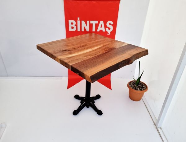 Gerçek Doğal Ceviz Ağacı Kütük Masa Üretimi Ölçüleri 80x80.cm Fiyatları