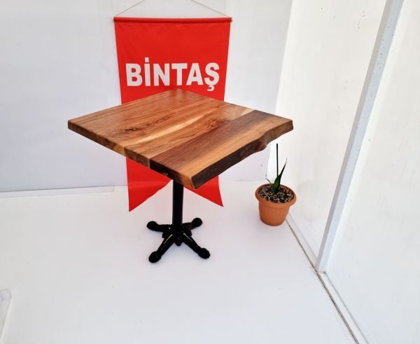 Metal Döküm Aslan Ayak Gerçek Doğal Ceviz Ağacı Kütük Masa 70x70.cm Fiyatı