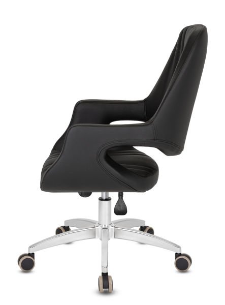 Oscar Siyah Deri Ofis Çalışma Koltuğu Ergonomik Şık ve Konforlu Ofis Koltuk