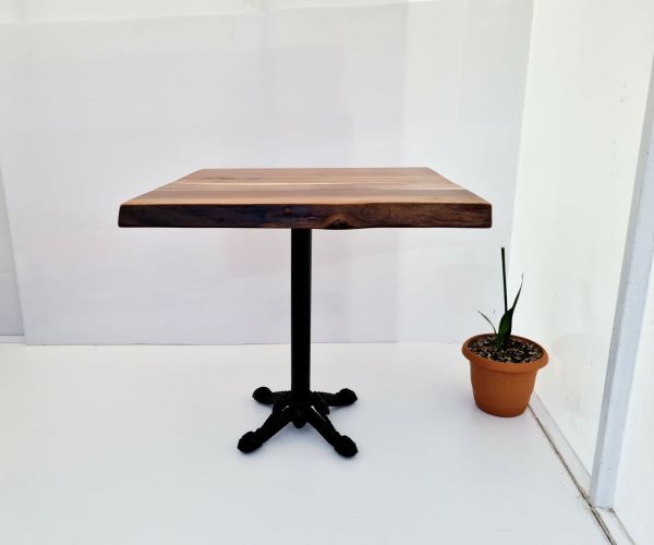 Doğal Ceviz Ağacı Kütük Cafe Masası 70x70.cm