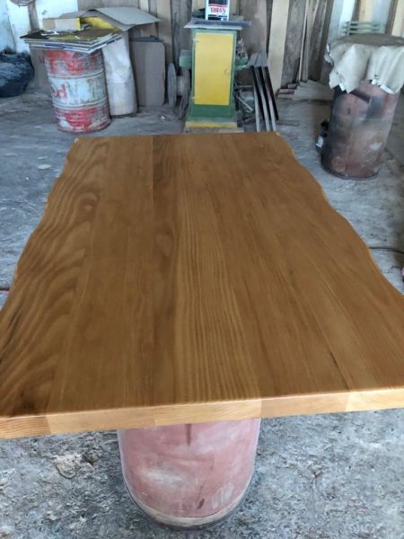 Kayın Ağacı Kütük Masa Üstü Tablası 140x80.cm