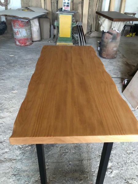 Kayın Kütük Bar Masası 55x150.cm