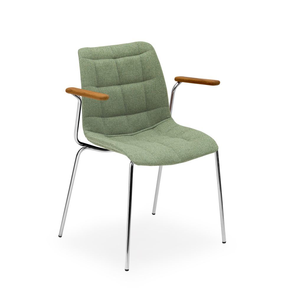 Metal Kollu Yeşil Mutfak Sandalyesi