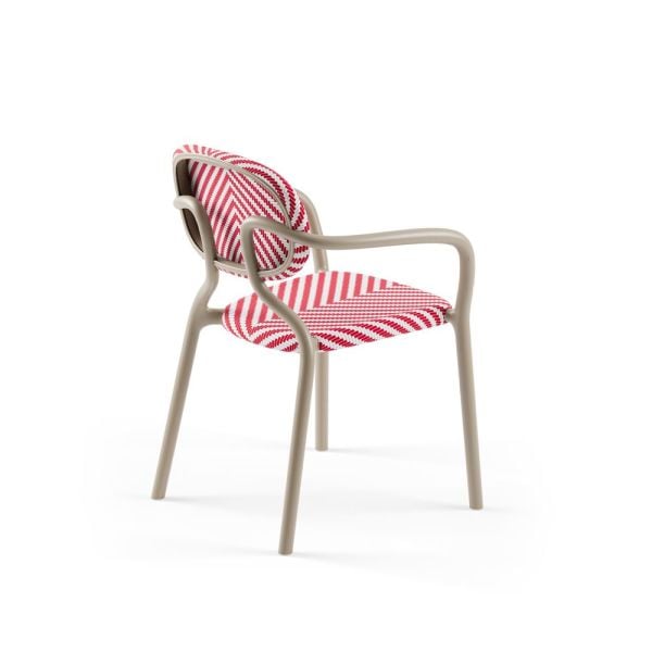 Kum Beji Kollu Fileli Bahçe Sandalyesi Dış Mekan Şık