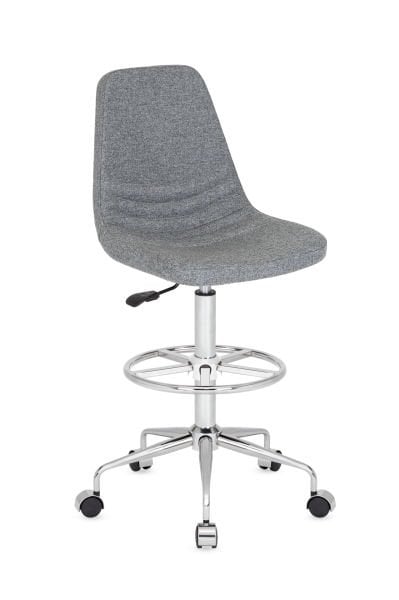 Parker Rahat Grİ Tekerleklİ Bar Sandalyesi Yükseklik Ayarlı Ergonomik ve Şık Tasarım Ücretsiz Kargo