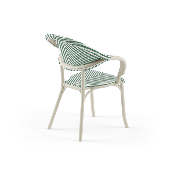 Bej Yeşil Beyaz File Katlanır 2 Kişilik Bahçe Masa Sandalye