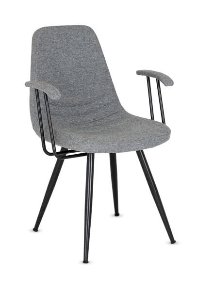 Parker Kollu Gri Kumaş Sandalye Ergonomik Şık ve Dayanıklı Mutfak Ofis ve Salon Sandalyesi Ücretsiz Kargo ile Türkiye Geneline Teslimat
