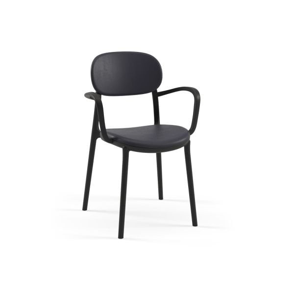 Antrasit 4 Kişilik Katlanır Bahçe Masa Sandalye Takımı 80x80 cm - Dış Mekan, Otel, Cafe