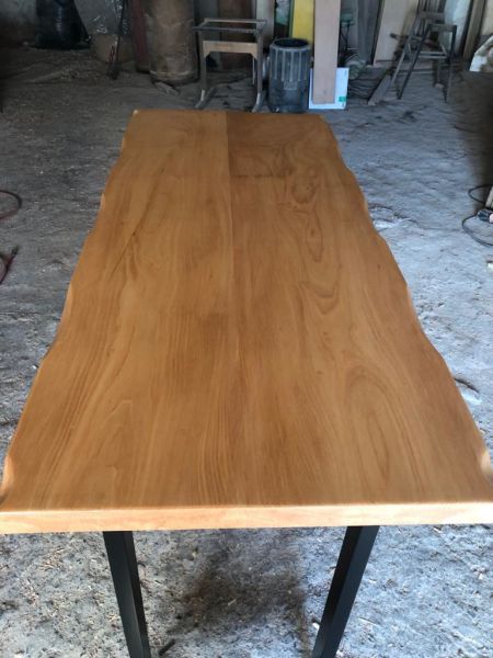Naturel Kütük Ağaç Bar Masası 150x60