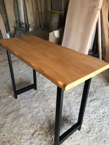 Naturel Kütük Ağaç Bar Masası 150x60