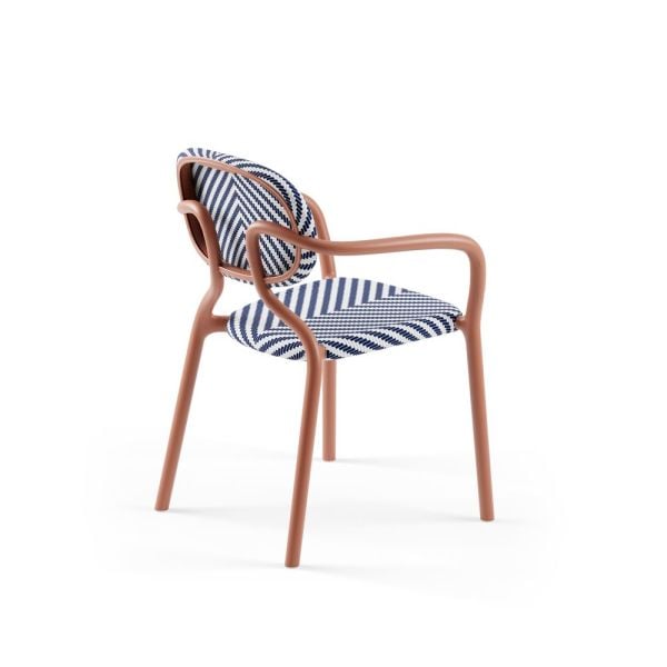 Terrakota Kollu Bahçe Sandalyesi Hafif ve İstiflenebilir