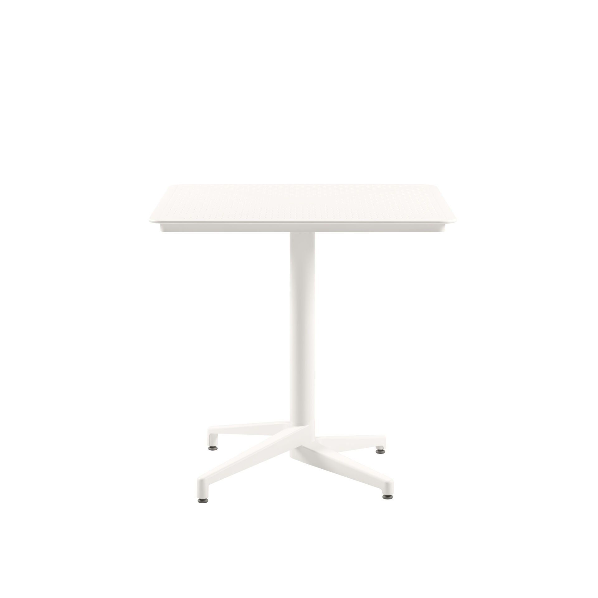 Polipropilen Plastik Ve Alüminyum Beyaz Paslanmaz Cafe Masası Ölçüleri 80x80.cm