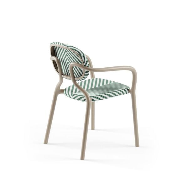 70x70 Bahçe Masa Sandalye Takımı 2 Kişilik Fileli Kollu