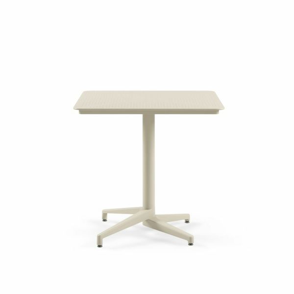 Polipropilen Plastik Ve Alüminyum Antrasit Gri Paslanmaz Masa Ölçüleri 80x80.cm