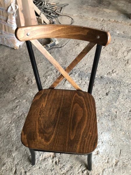 Siyah Metal Ve Ceviz Ahşap Tonet Sandalye Fiyatları