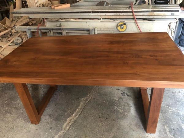 Gürgen Ağacı Kütük Salon Masası 80x170