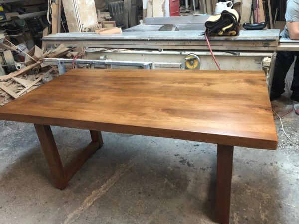 Gürgen Ağacı Kütük Salon Masası 80x170