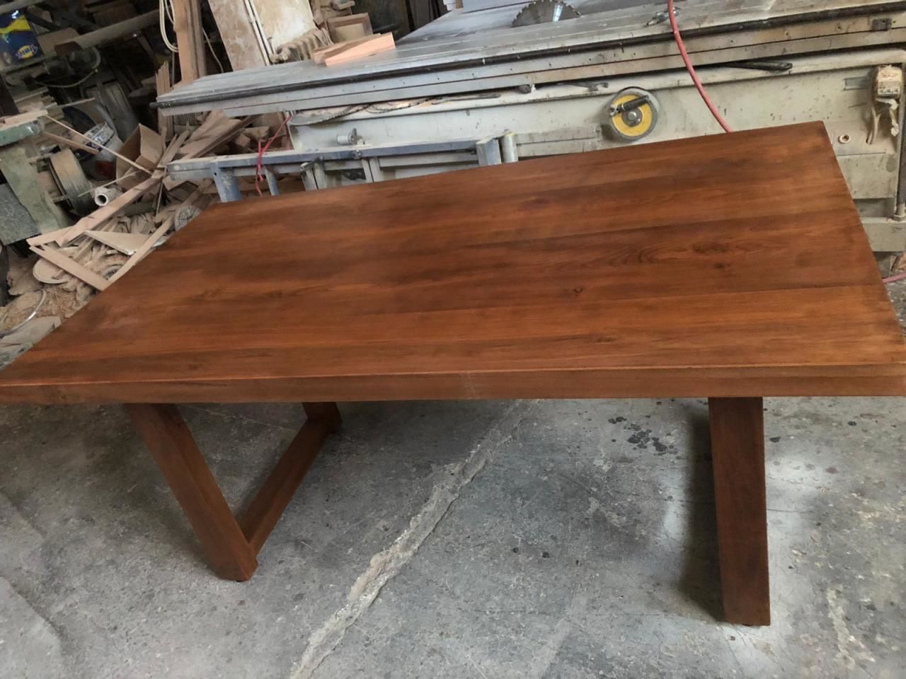 Gürgen Ağacı Kütük Salon Masası 80x170