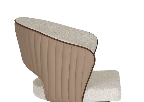 Rival Sandalye | Poliüretan Dökme Süngerli, Çift Renk (Krem-Cappuccino), Kayın Ayaklı Ergonomik Koltuk