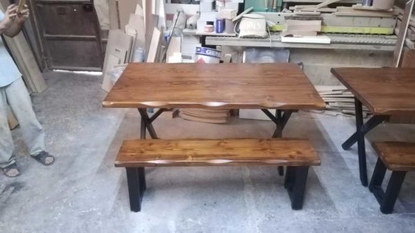 Kütük Masa Bench