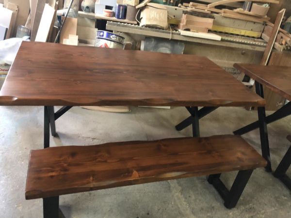 Kütük Masa Bench