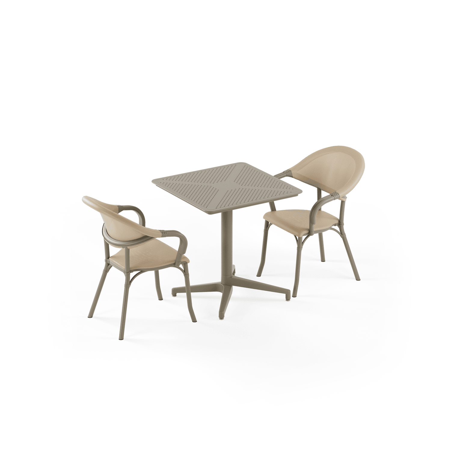 Vizon Fileli 2 Kişilik Katlanır Bahçe Masa Sandalye Seti