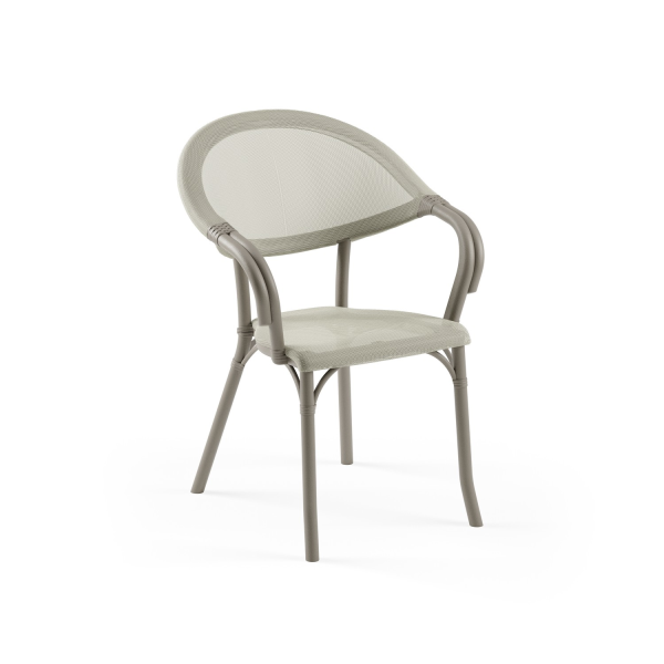 Vizon Bej Fileli 2 Kişilik Katlanır Bahçe Masa Sandalye Seti