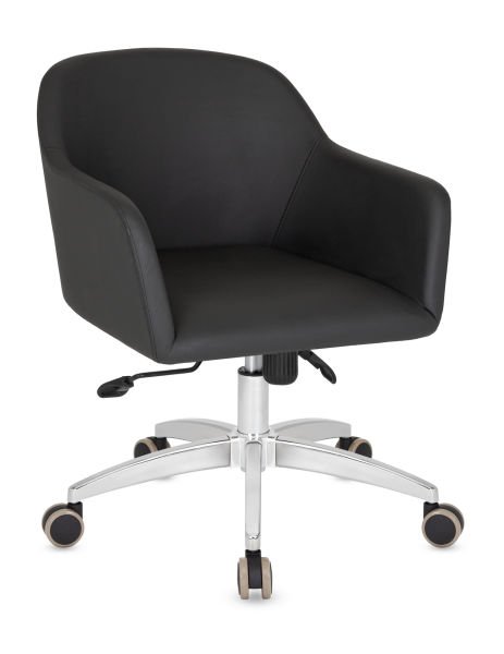 Taksim Siyah Deri Ofis Koltuğu | Ergonomik, Multi Tilt Mekanizmalı ve Krom Yıldız Ayaklı