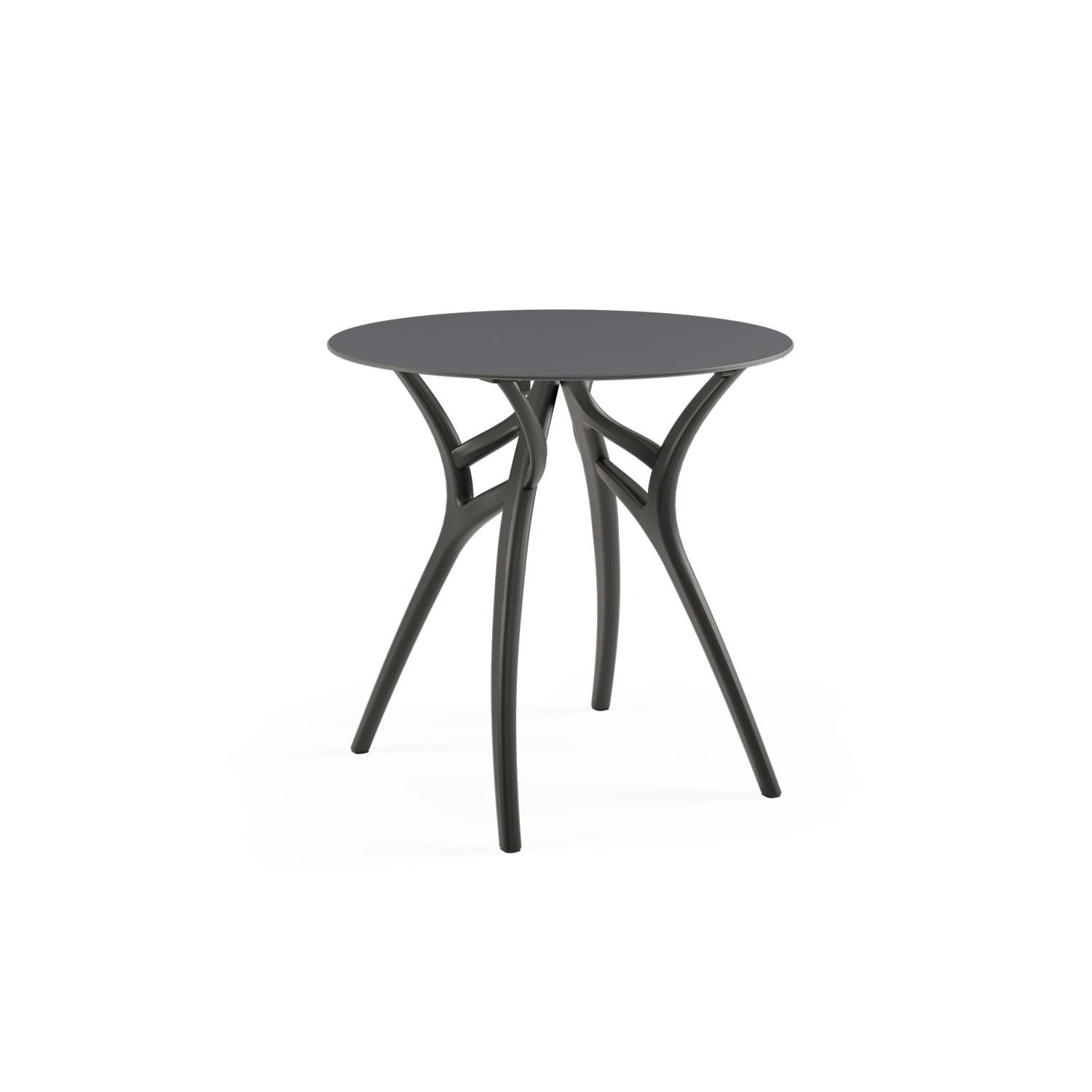 Yuvarlak Antrasit Compact Dış Mekan Masası Bahçe Mobilyası
