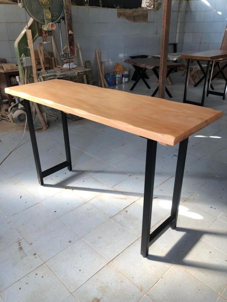 Kayın Ağacı Naturel Kütük Bar Masa 60x180.cm