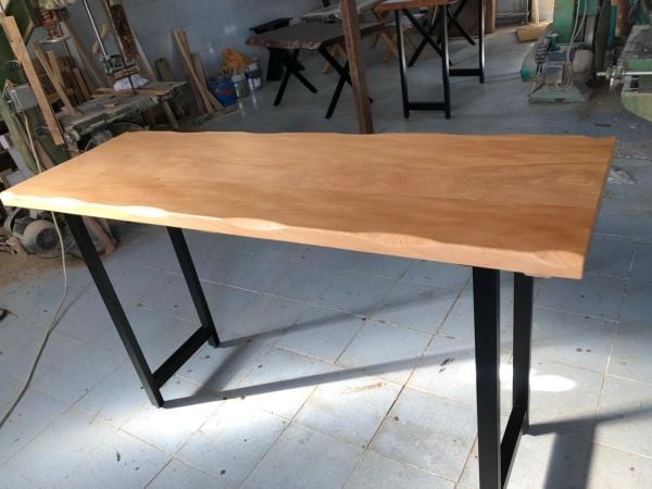 Kayın Ağacı Naturel Kütük Bar Masa 60x180.cm