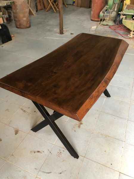Kütük Ağaç Masa İmalatı 75x120.cm