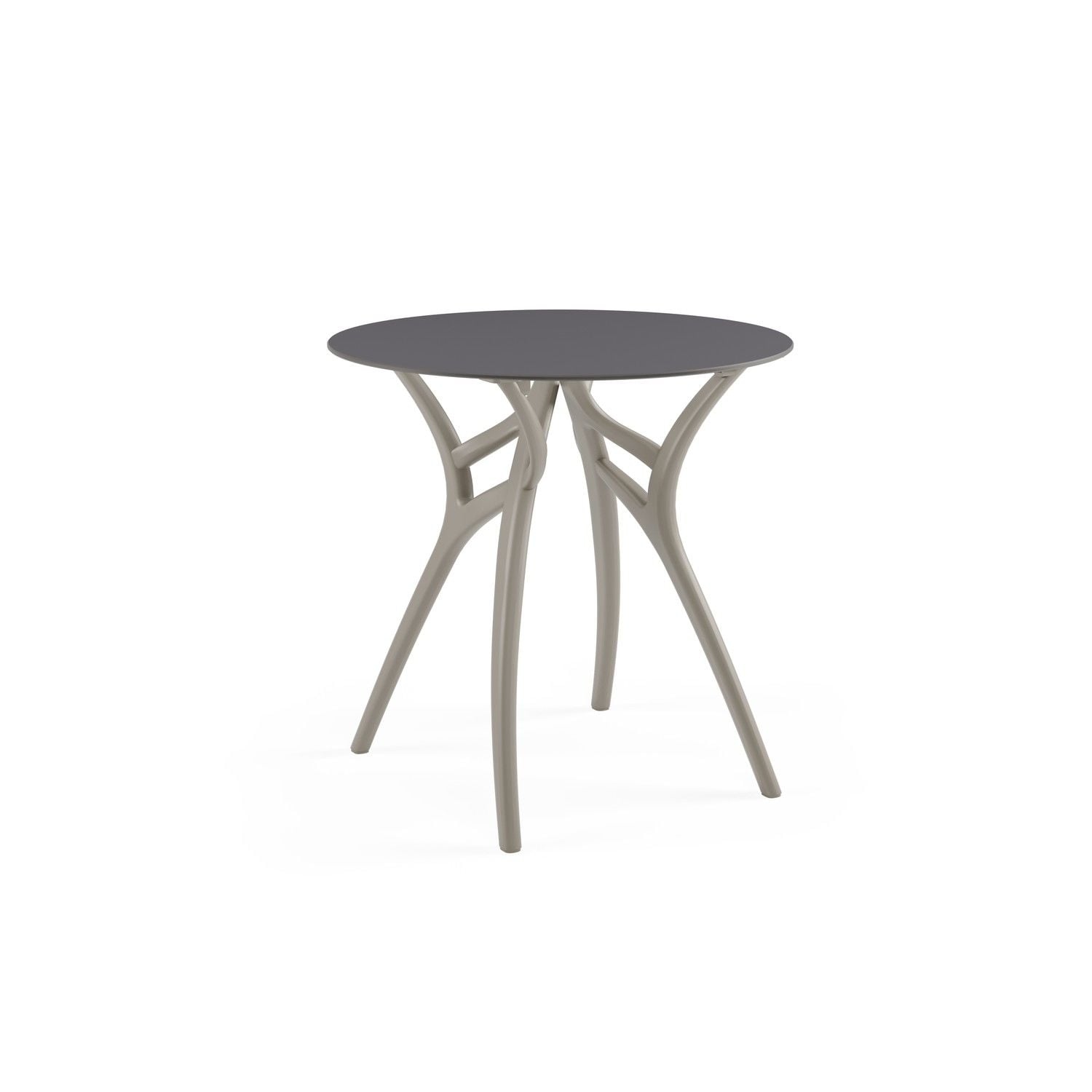 Antrasit Compact Yuvarlak Dış Mekan Bahçe Masası