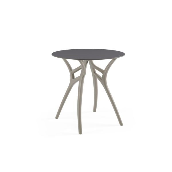 Antrasit Compact Yuvarlak Dış Mekan Bahçe Masası